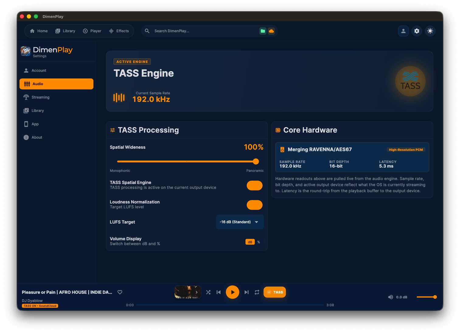 Audio Settings Desktop