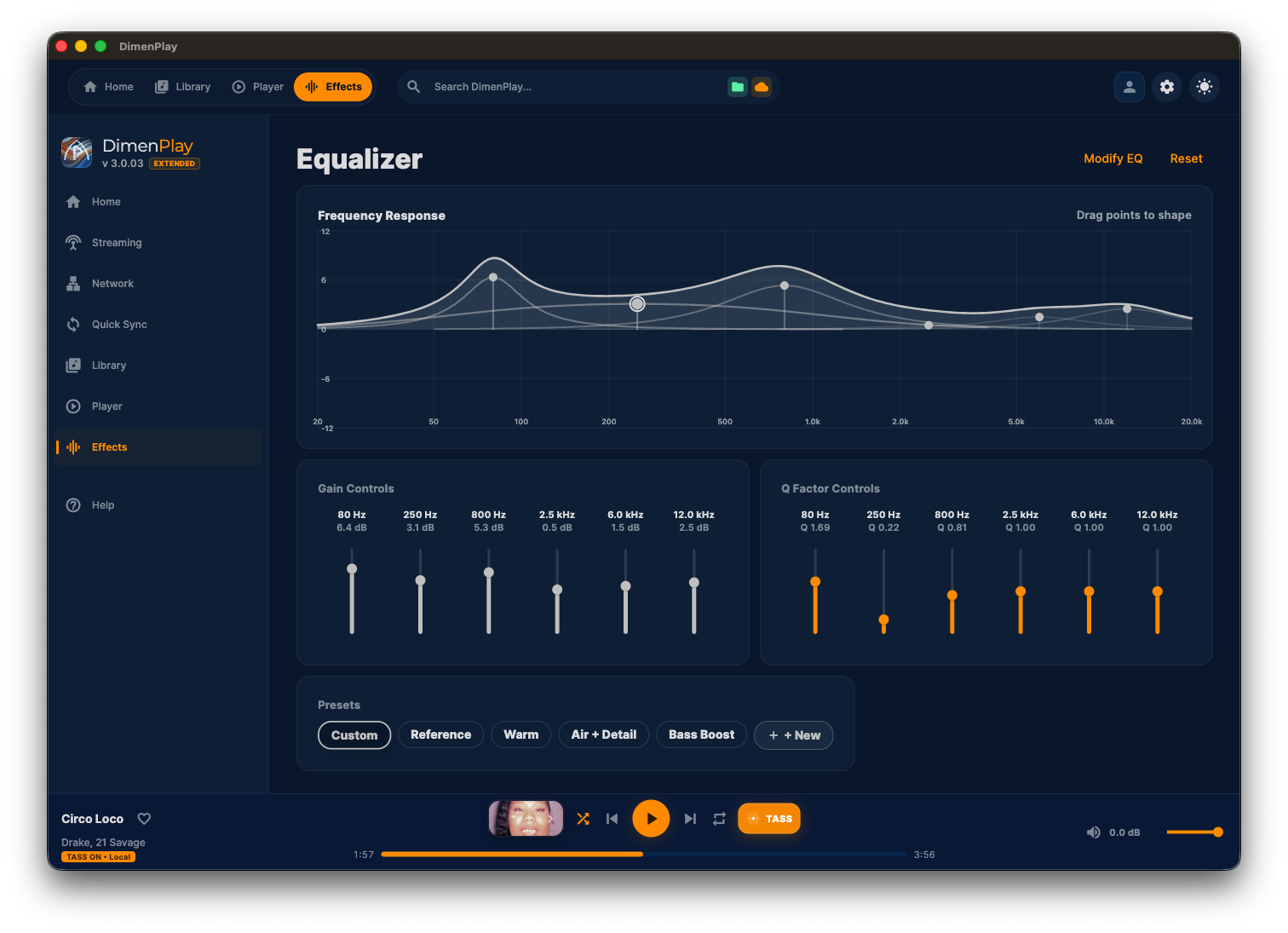 Effects Desktop Interface