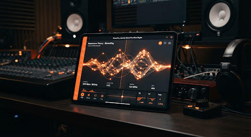 Futuristic professional music interface